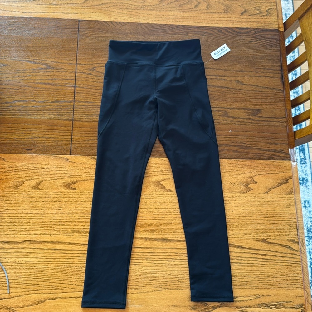 Old Navy Kids Black Leggings - size 10/12 NWT